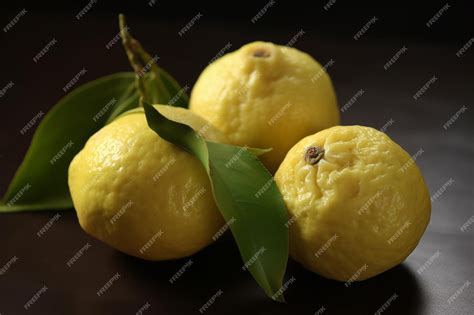 Premium Ai Image Japanese Yuzu Lemon