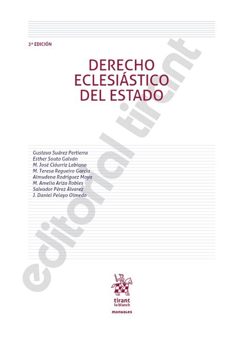 Resumen primeras paginas del libro Derecho Eclesiástico del Estado