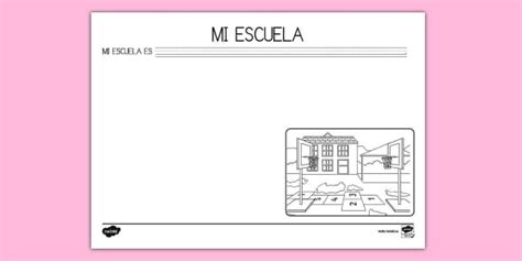 Ficha De Actividad Mi Escuela Hecho Por Educadores