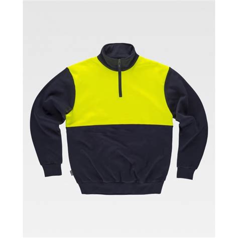 Sudadera De Trabajo Combinada Alta Visibilidad Cuello Alto Workteam C