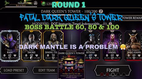 Round 1 Fatal Dark Queens Tower Boss Battle 60 80 100 Amazing