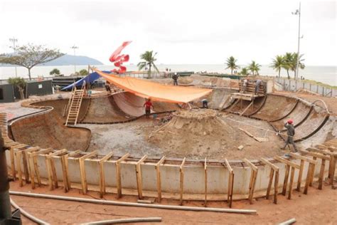 Obras Do Skatepark Em Santos Avan Am Para Nova Etapa Boqnews