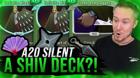 A SHIV DECK Ascension 20 Silent Run Slay The Spire YouTube