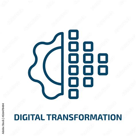 Digital Transformation Icon From General Collection Thin Linear