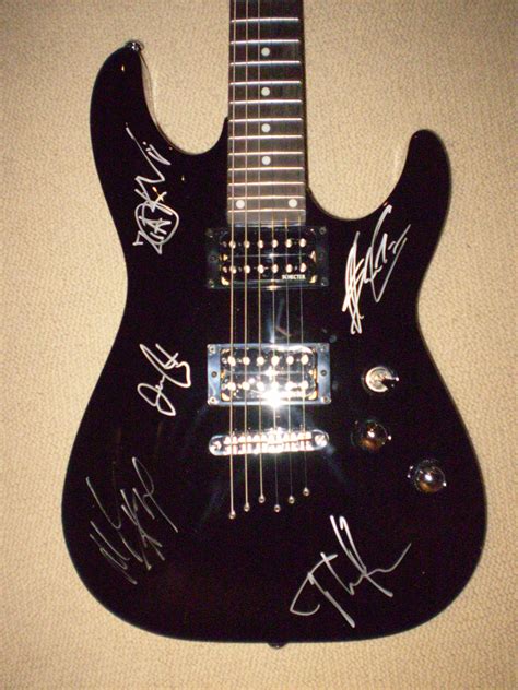 Charitybuzz Avenged Sevenfold Autographed Schecter Guitar Lot 109142