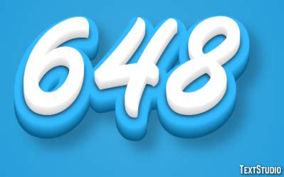 648 Text Effect and Logo Design Number