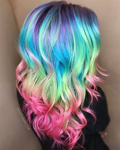 16 Rainbow Hair Color Ideas Youll Go Crazy Over