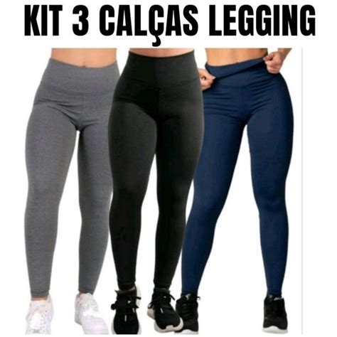 Kit Cal As Legging Cors Rio Capri Dia A Dia Roupas Fitness Para