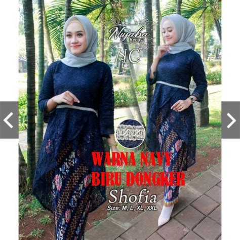 Jual Beli Kebaya Kebaya Wisuda Warna Navy Produk Bukalapak