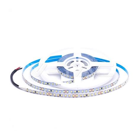 V TAC STRISCIA LED SMD2835 126LED M 8W M 1200LM M 3000K IP20 10mm 24VDC