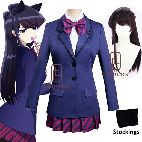 Anime Komi Can't Communicate Shouko Komi Cosplay Costume Girls School Uniform Komi san wa ...