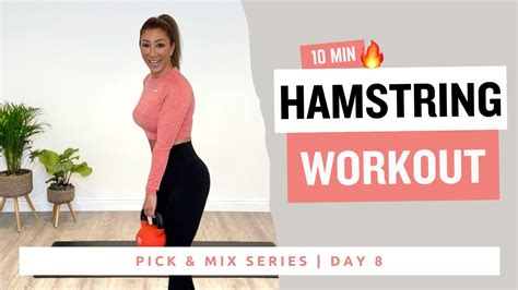 10 Min Hamstring Workout At Home Intense 10 Min Follow Along Youtube