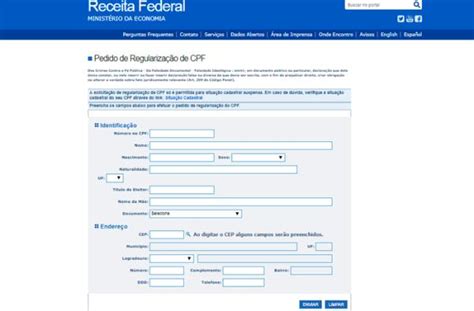 Como Recadastrar Cpf Pela Internet Simples E R Pido