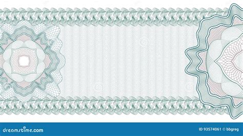 Guilloche Background For Certificate Banknote Voucher Money Design