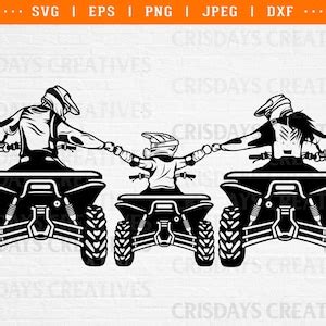 Atv Family Svg, Atv Svg, Atv Png, Atv Decals Design Png, Atv Stickers ...