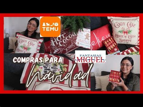 Compras Haul Temu para Navidadcompras Fantasias Miguel Decoración