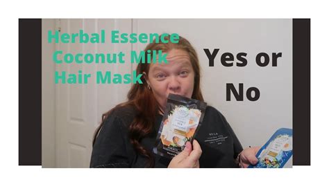 Herbal Essence Coconut Milk Hair Mask Review Youtube