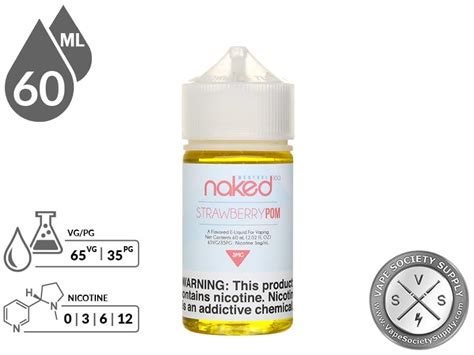 Strawberry Pom By Naked Menthol Ml E Liquids