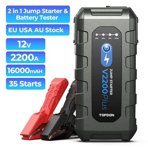 Topdon V2200plus 2200A 12V Portable Small Multi Function Emergency Car