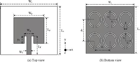 Figure From Microstrip Antenna With Dgs Based On Csrr Array For Wimax