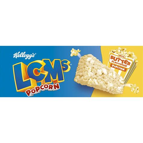 Kellogg S Lcms Butter Flavoured Popcorn Snack Bars Pack Woolworths