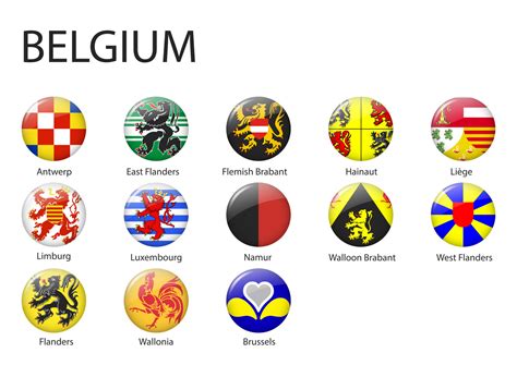 All Flags Of Regions Of Belgium Template For Your Design 21849749