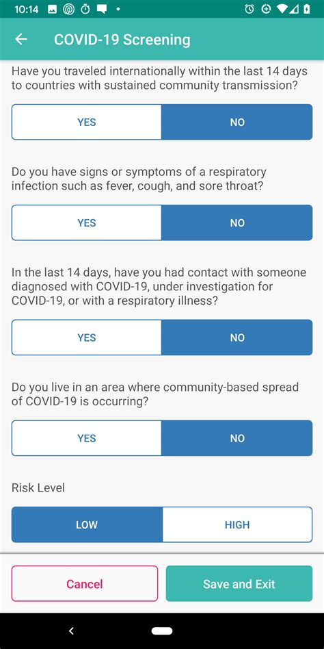 Covid 19 Screening For Clinicians Help Center