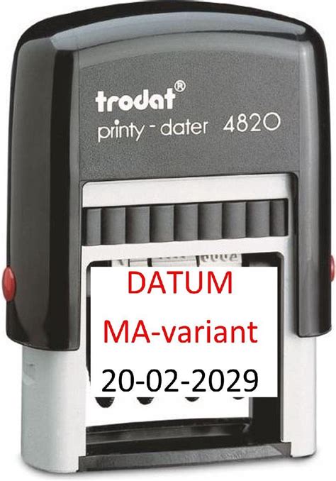 Datumstempel Trodat Printy Iso Zwart Bol