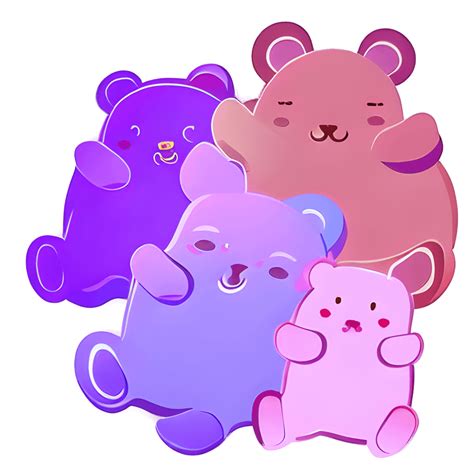 Kawaii Jelly Bear Digital Graphic Creative Fabrica