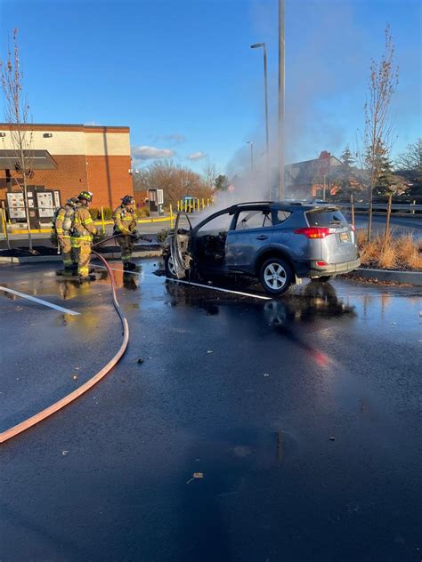 Car Fire In Uwchlan Lionville Fire Company