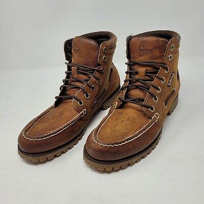 TIMBERLAND OAKWELL MOC TOE BOOT RUST NUBUCK MENS Size 7 EBay