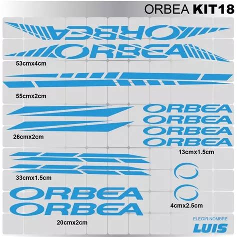 Orbea Kit18 Sticker Calcomania Para Cuadro De Bicicleta Bici MercadoLibre