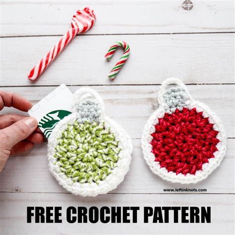 Festive Crochet Gift Card Holder