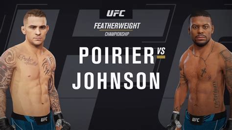 UFC 4 Gameplay Dustin Poirier Vs Michael Johnson YouTube