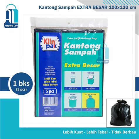 Klinpak Plastik Kantong Sampah Extra Besar X Cm Isi Pcs Lazada