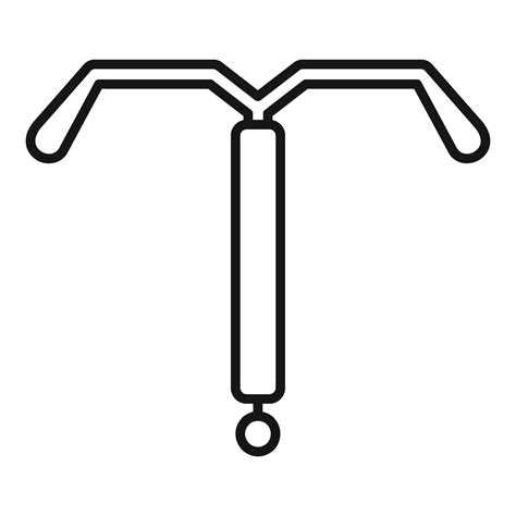 Simple Line Icon Representing An Intrauterine Device Iud Used For Birth