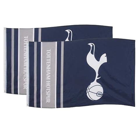 Tottenham Hotspur FC Official Football Gift 5x3ft 2 Pack Crest Body