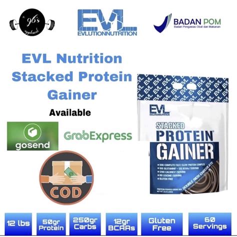 Jual Evl Stacked Protein Gainer 12lbs Bpom Evl Mass Gainer Shopee Indonesia