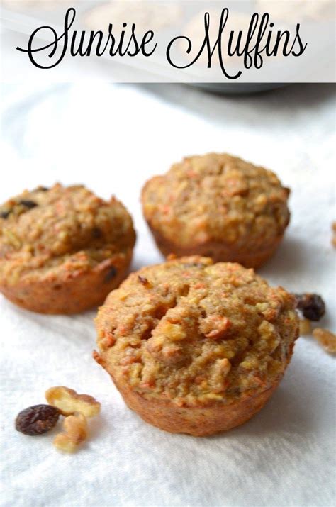 Sunrise Muffins Healthy Muffins Morning Glory Muffins Carrot Cake