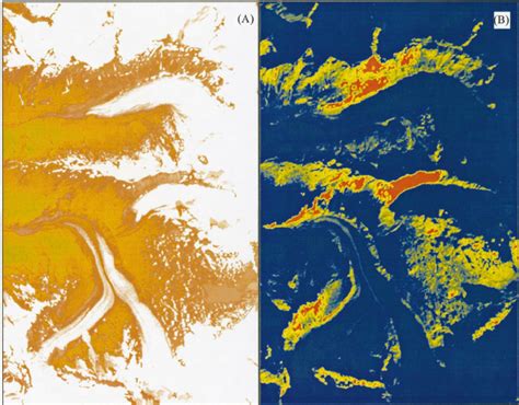 Landsat Tm Image Bands A And B Containing C R