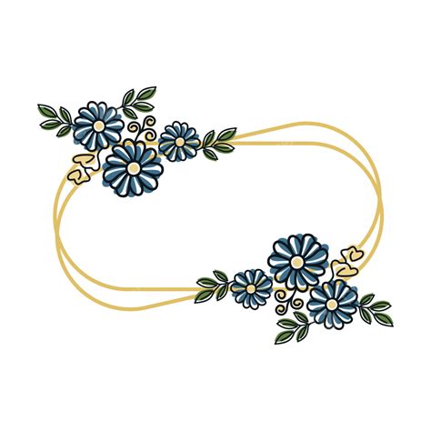 Wedding Floral Frame Vector Png Images Floral Flower Frame Wedding