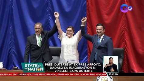 Pres Duterte At Ex Pres Arroyo Dadalo Sa Inagurasyon Ni Vp Elect