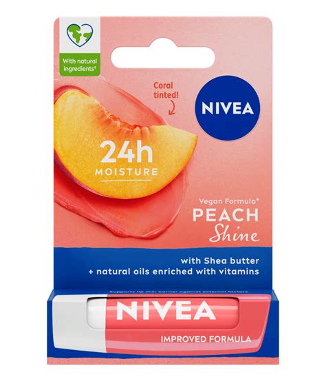 PEACH Lip Balm Shine With NIVEA