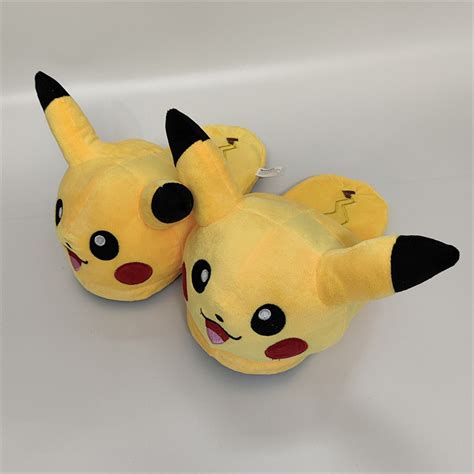 Cm Pokemon Pikachu Cartoon Anime Plush Slippers