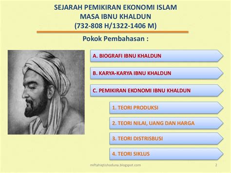 Sejarah Pemikiran Ekonomi Islam Masa Ibnu Khaldun