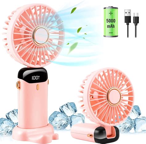 Ciaien Handheld Fan Rechargeable Portable Fan Mah Battery Powered