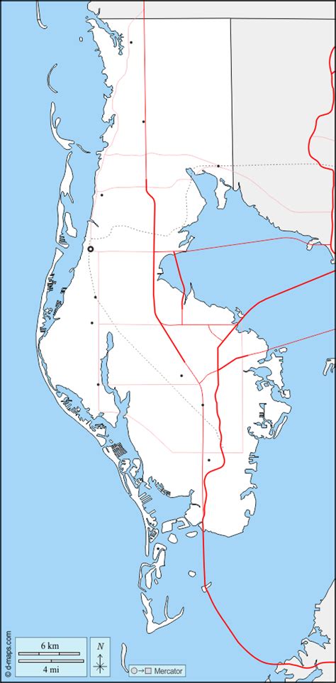 Condado De Pinellas Mapa Gratuito Mapa Mudo Gratuito Mapa En Blanco