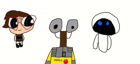 Wall-E and Eve Protects Stacey by jrg2004 on DeviantArt