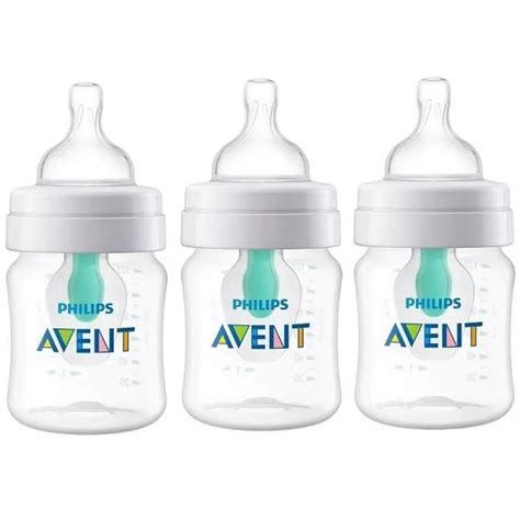 Kit Com 3 Mamadeiras Anti Colica 125ml Airfree Philips Avent Scf810 14