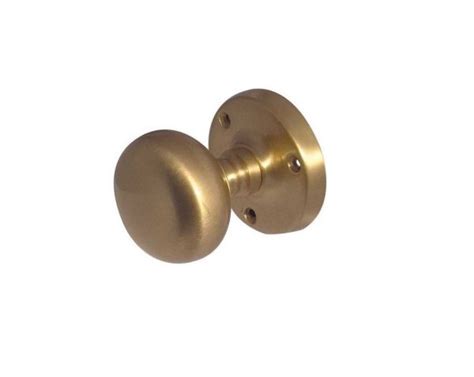 Mushroom Mortice Door Knobs 56mm Satin Brass Ironmongery Solutions